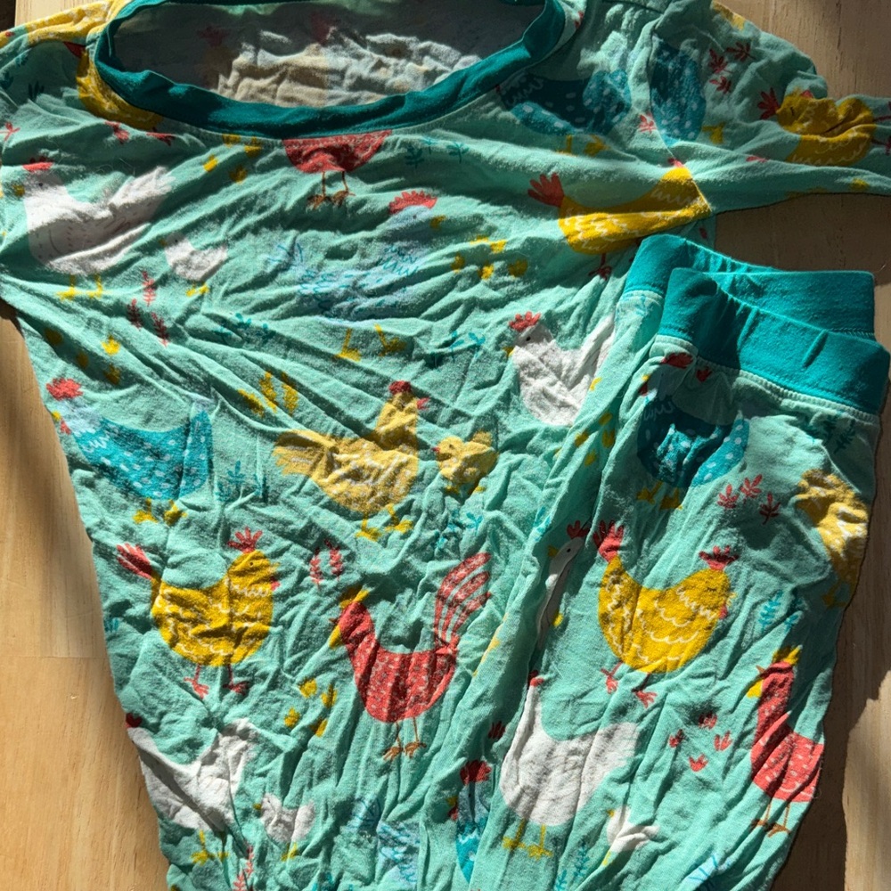 Little Sleepies 3T chicken pajamas